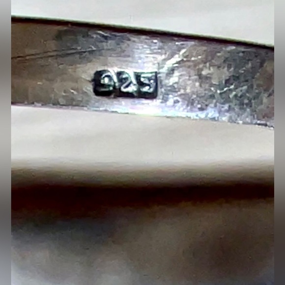 Vintage Sterling Silver WTS WATSON Amethyst Floral Bypass Ring, Size 5, 4g - Picture 7 of 10